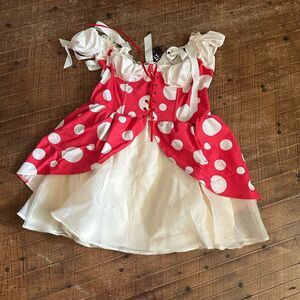 Dolls Kill Princess Toad Costume Mushroom Kingdom Mini Dress